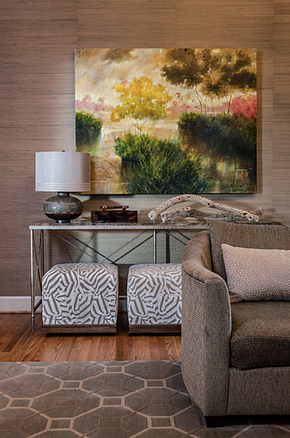 detail of Andrea Houck living room design