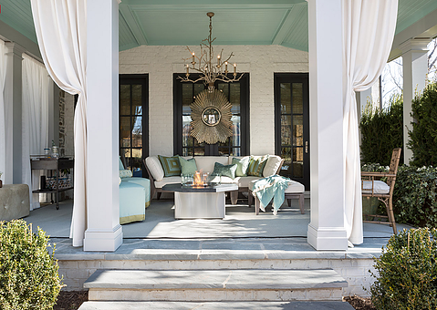 open porch designed by Nancy Colbert