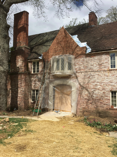DURING - BRICK VENEER COMPLETED-1