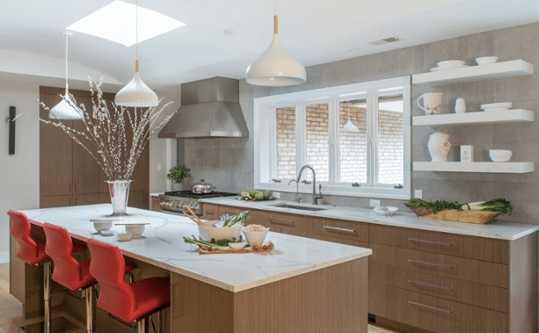 Clean-Lined Kitchen