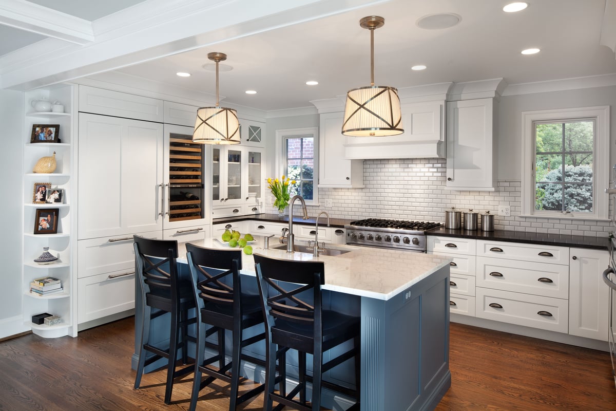 example of custom kitchen design in Palisades DC residence