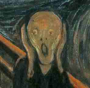 horrific scream of embarassment