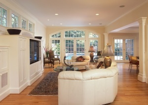 interior family room addition