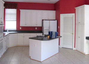 example of kitchen island with poor functional design