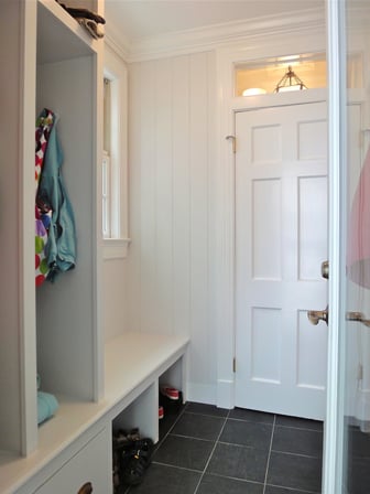 OLD KITCHEN CONVERTED TO MUD ROOM WITH HALF BATH