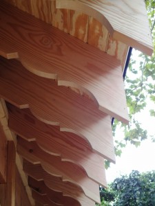 decorative rafter tails of chevy chase porch roof