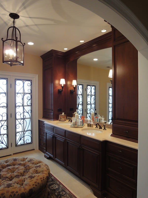 Tuscan style master bathroom remodeling