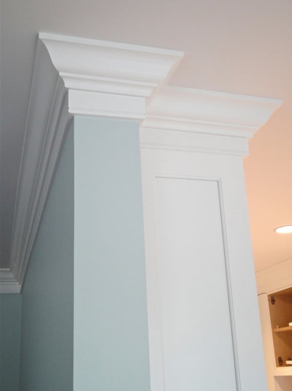 crown molding in condo renovation