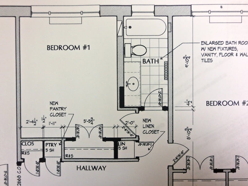 DESIGN PLAN FOR CONDO BATHROOM REMODEL IN WASHINGTON DC
