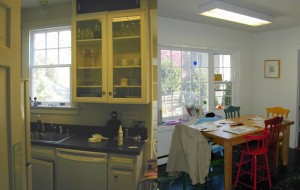 ugly kitchen and breakfast room
