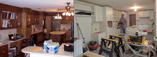 kitchen remodel McLean Virginia kitchen design BEFORE and AFTER