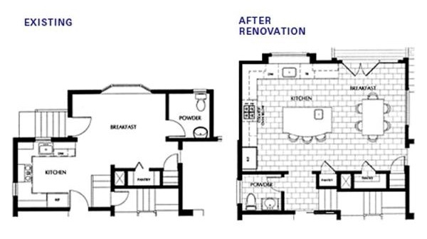 home addition before-after-floor-plans