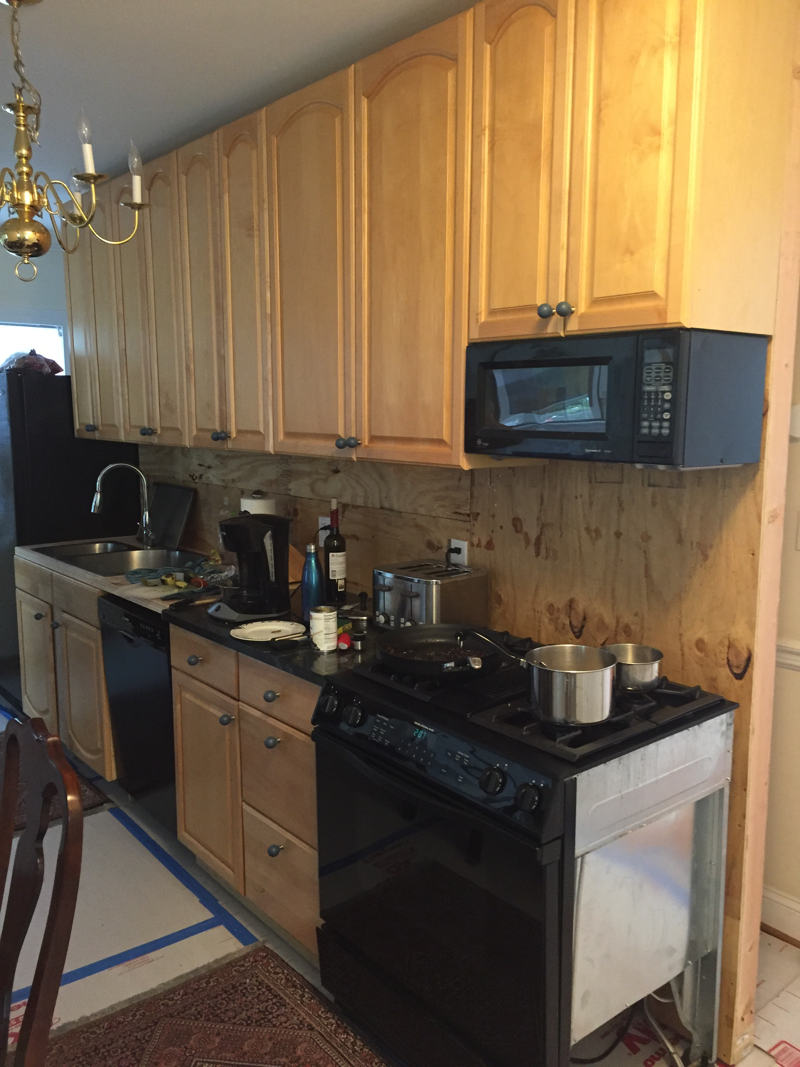 temporary kitchen for another chevy chase kitchen remodel