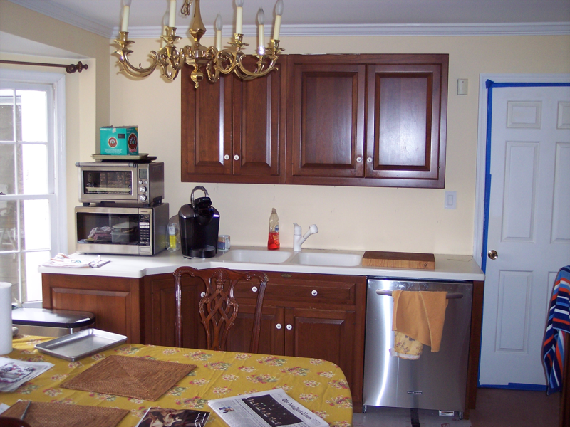 temporary kitchen for Chevy Chase kitchen remodel
