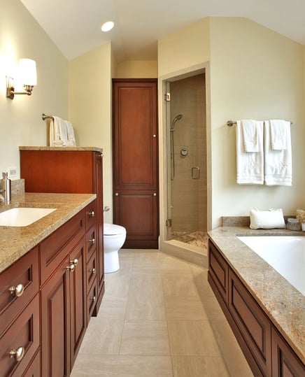 Classic Master Bath Renovation in a Tudor