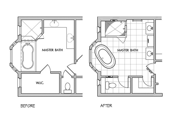 Before and After Floor Plans