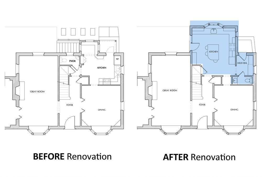 Before and After Floor Plans