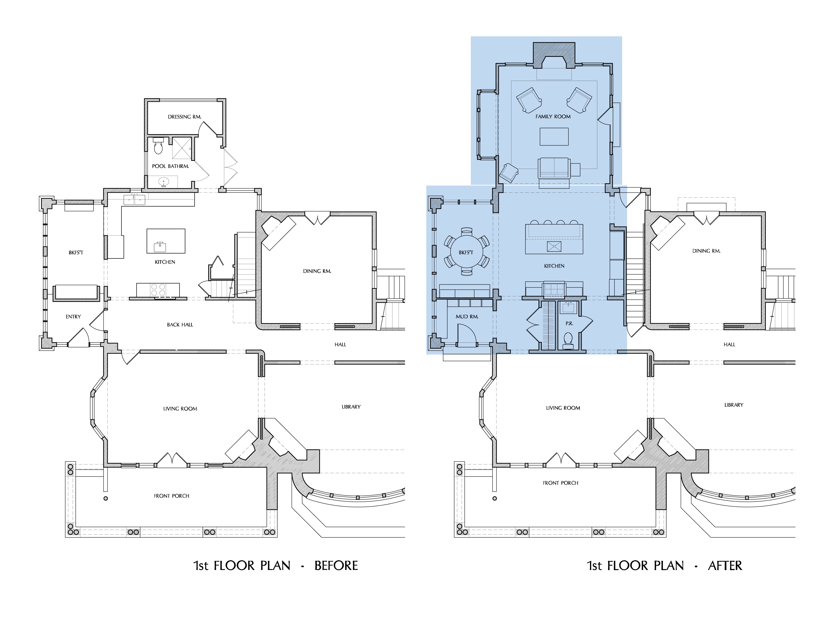 Before and After Floor Plans