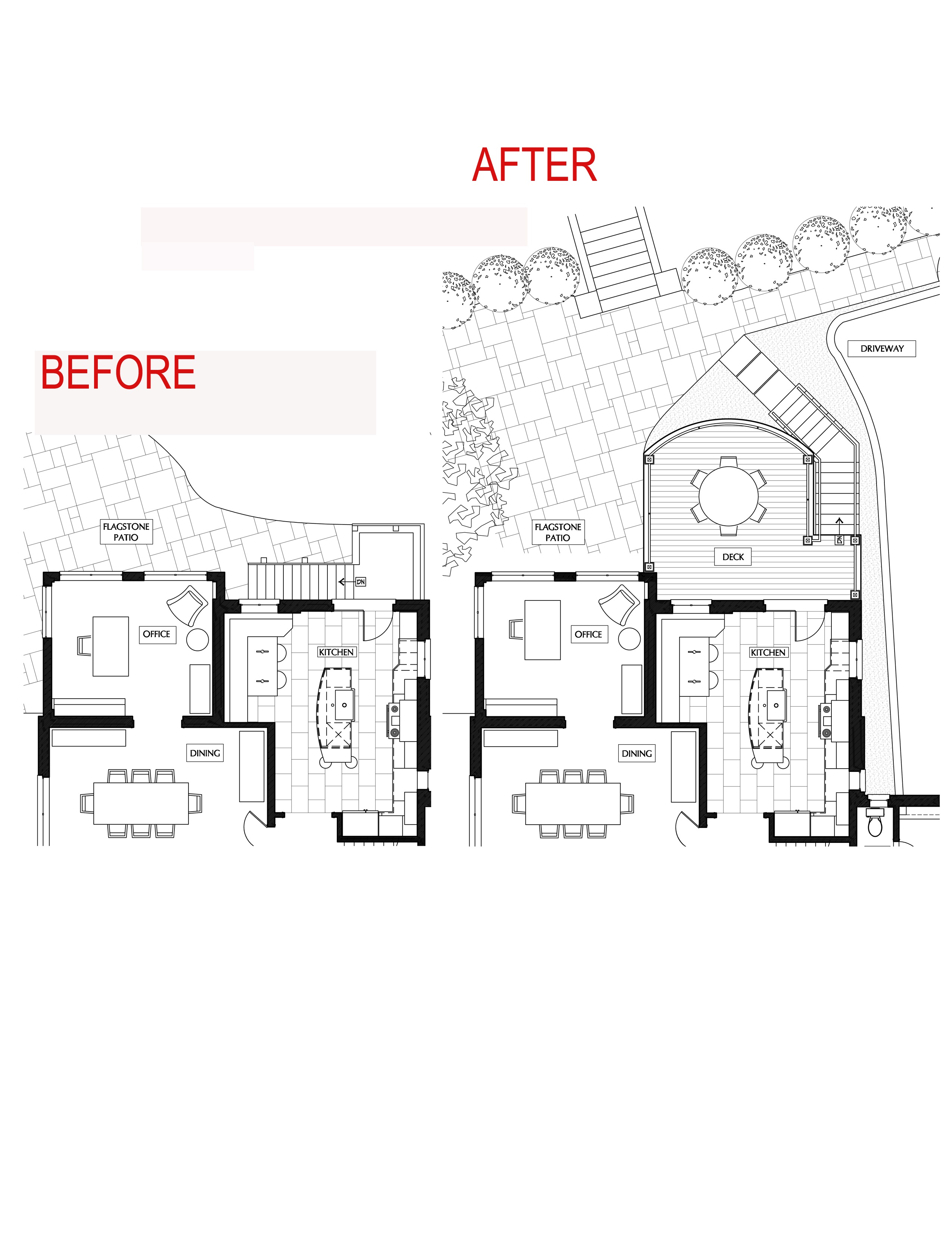 Before and After Floor Plans