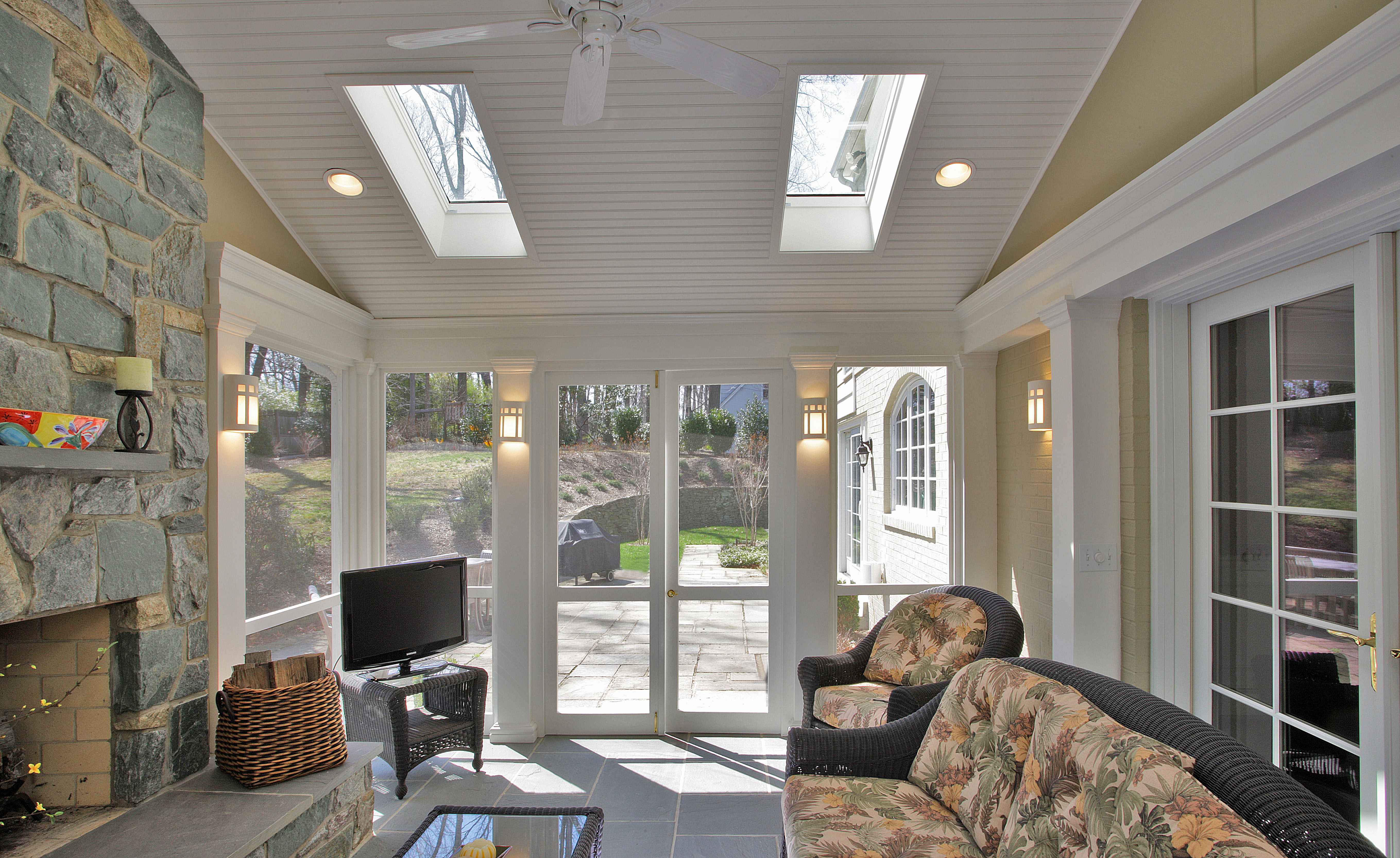 Porch Doors Leading to Patio