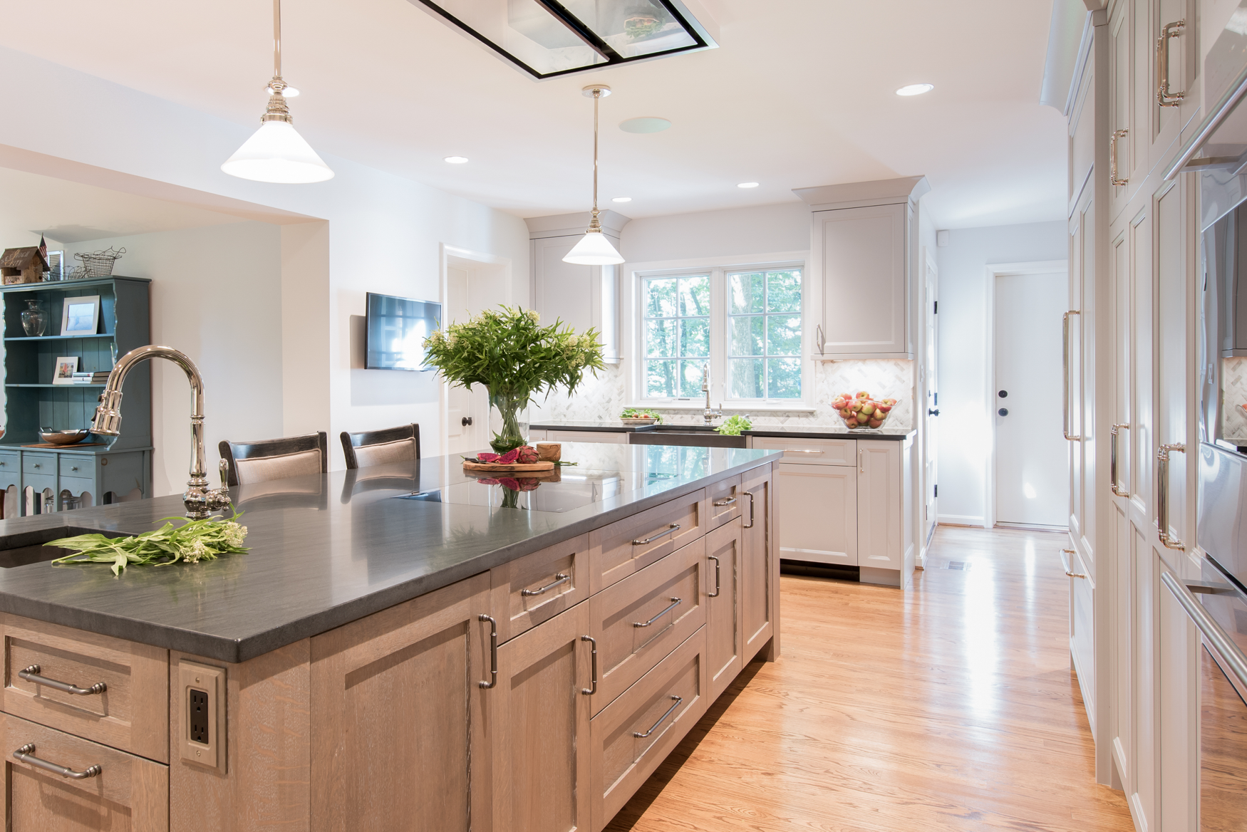 Angled View of Kitchen Island