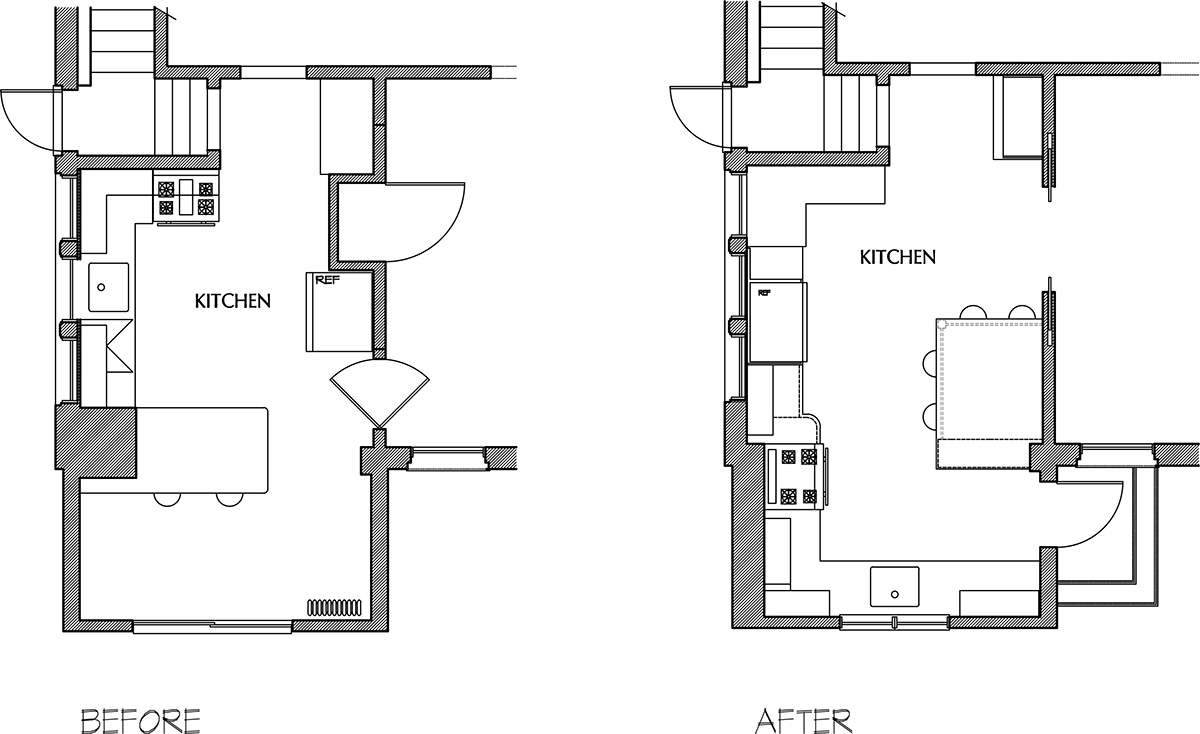 Before - After Floor Plan