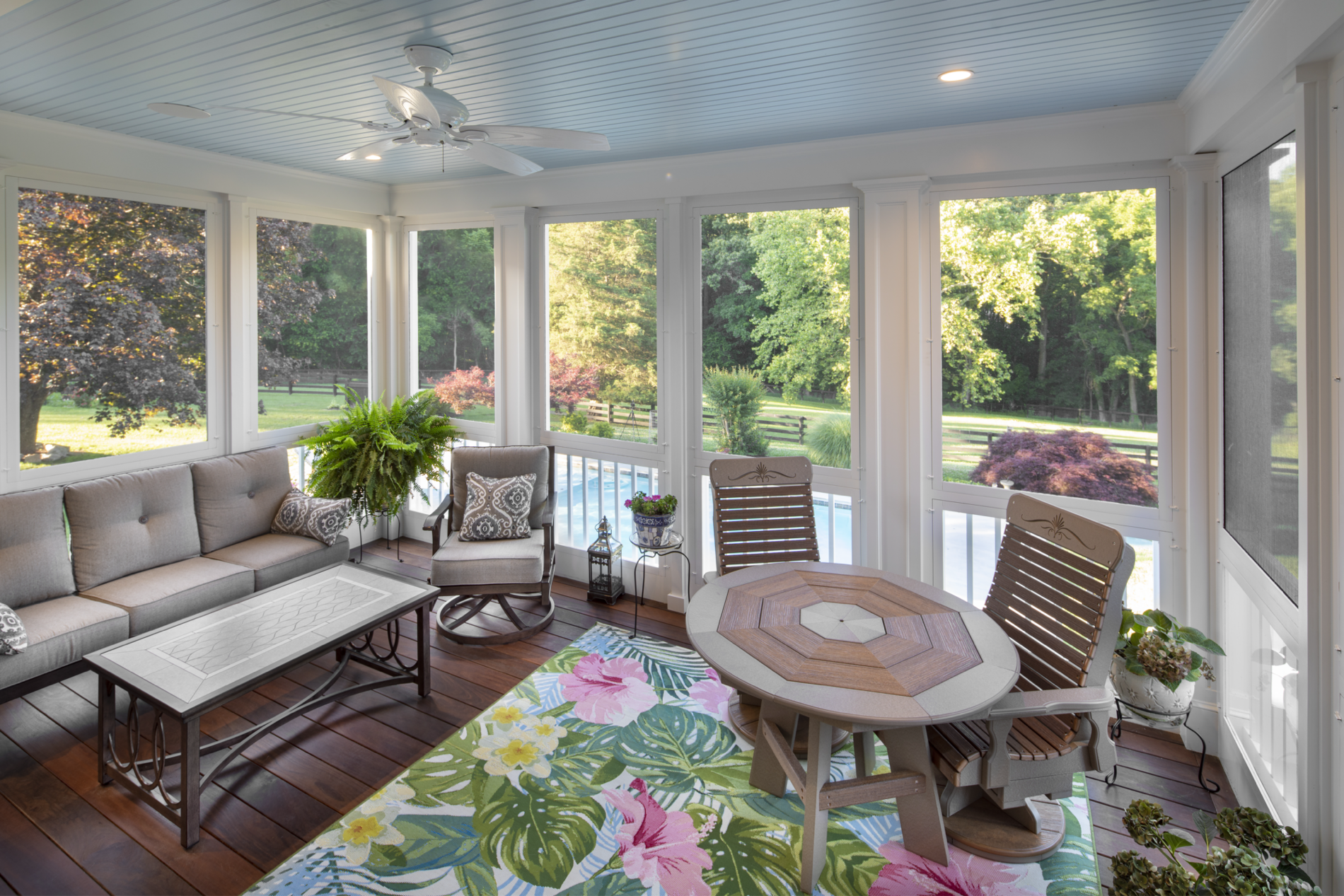 Scenic Overlook Porch Addition interior view