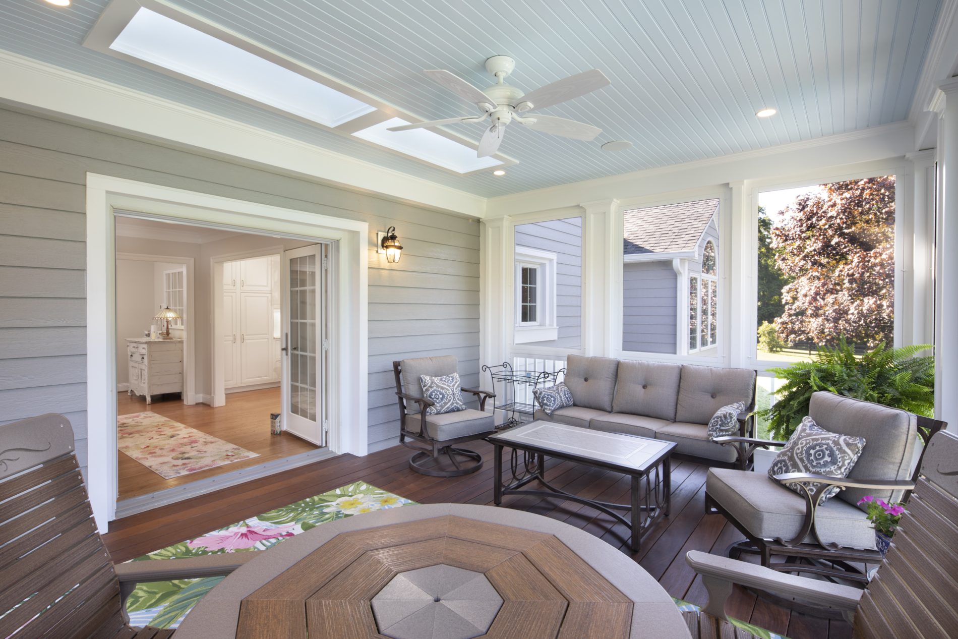 Scenic Overlook Porch Addition interior looking in